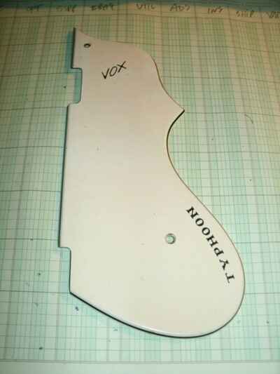 60s V255 Vox Typhoon guitar pickguard all original #2