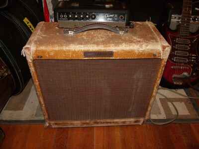 Vintage 1958 Fender Tweed Harvard tube amplifier VG