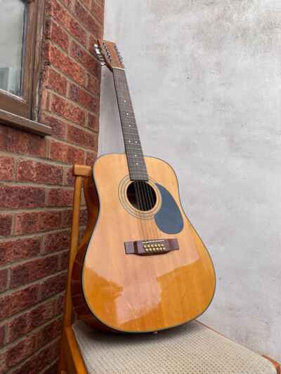 Sigma DM12-1ST 12 String Vintage Acoustic Guitar | Rare 1984-1992 Edition + Case