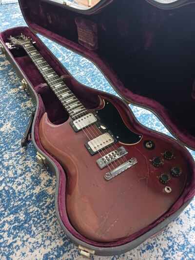 Worn but very nice playing 1974 Gibson SG Standard, no repairs done or needed