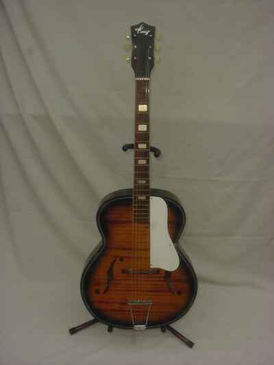 Vintage 1940??s KAY Archtop Hollow Body Guitar  /  Blues  /  Jazz w / Hard Case  /  USA
