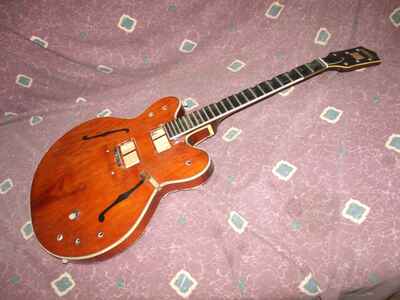 Vintage 1969 Gretsch Country Gentleman guitar Luthier Project needs binding