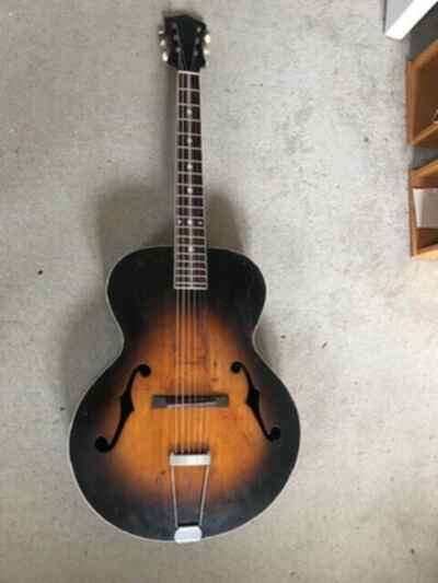 Gibson Guitar:Cromwell:Vintage 1930s:Archtop:Damaged repaired Lovely voice.