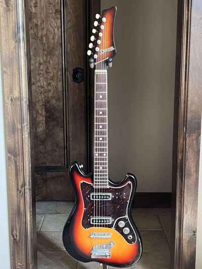 1960s Decca Electric Guitar Suburst HSC MIJ