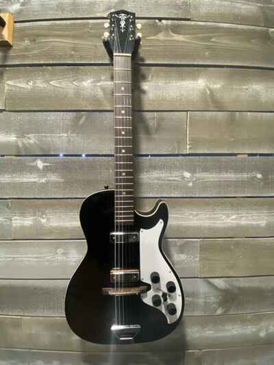 Alden /  Silvertone 1420 /  Harmony H46 Tuxedo Vintage 1960s Guitar Plays Great!!!