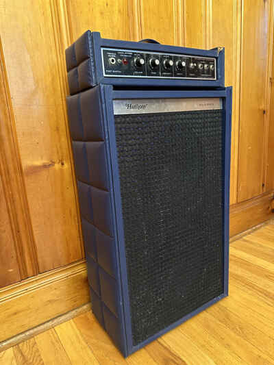 1972-3 Harmony H1720 Piggyback Guitar Amplifier - Blue Tuck N