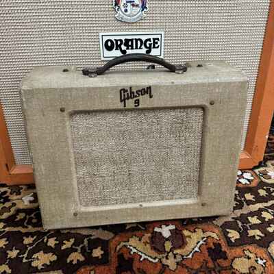 Vintage 1955 Gibson GA9 Tan 5C1 USA Valve Amplifier Combo *1950s* w /  Schematic