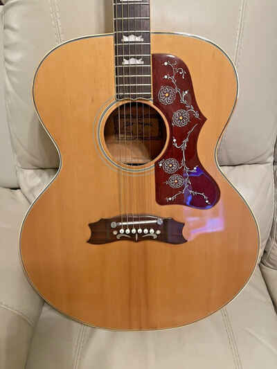 Vintage Kiso Suzuki J200 1976 Jumbo Acoustic Guitar Natural   -RARE-