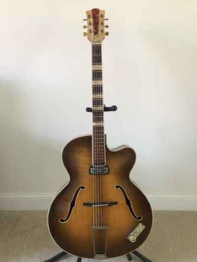 Hofner Guitar:Vintage 1960s:Archtop:Electro-acoustic:Road worn