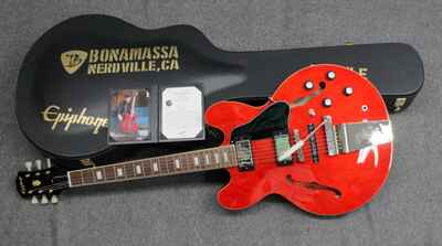 Epiphone JOE BONAMASSA 1962 ES-335 Semi hollow CUSTOM Guitar w /  Case & COA