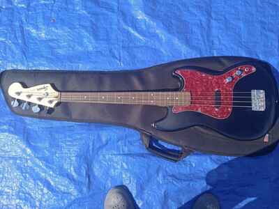 Squier Sonic Bronco Bass Guitar Fender Gig Bag Sentell Pickup Custom Pick Guard