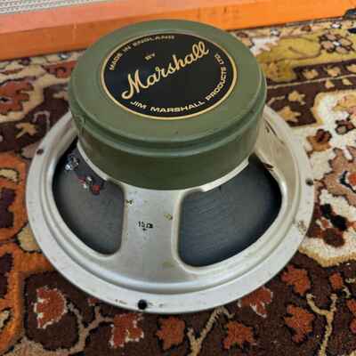 Vintage 1972 Celestion Greenback G12H 30w 16ohm 55hZ T1886 12" Speaker *1970s*