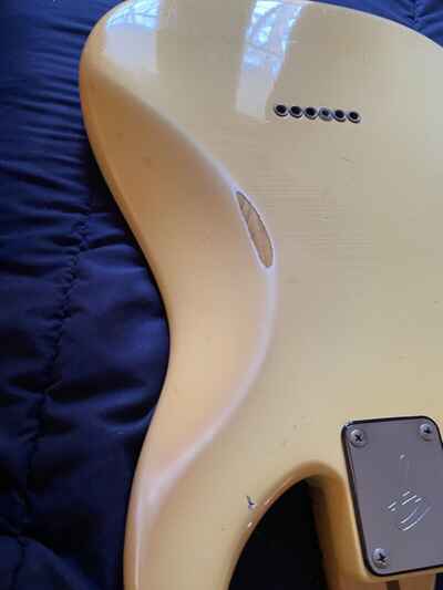 1984 Fender Lead 2 Naturally Aged Olympic White Ash Body Sustain Forever