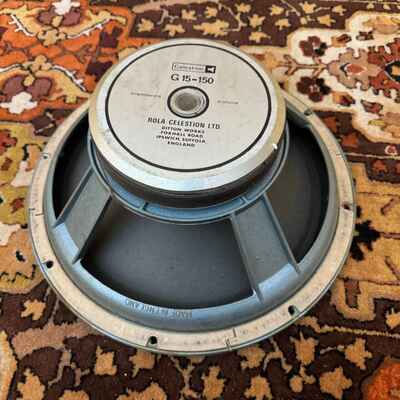 Vintage 1979 Celestion G15 G15-150 T2882 150w 8ohm 15" Speaker Driver *1970s*