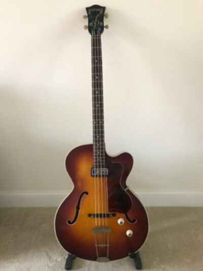 Hofner Guitar:Senator Bass:Vintage1963:Archtop:Electro-acoustic:Slimline.