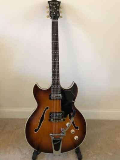 Hofner Guitar:Ambassador:Thinline:1965:Archtop:Electro-acoustic:Excellent