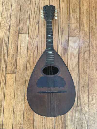 antique bowl back mandolin (with crack) 8 string napoli 189 Anne