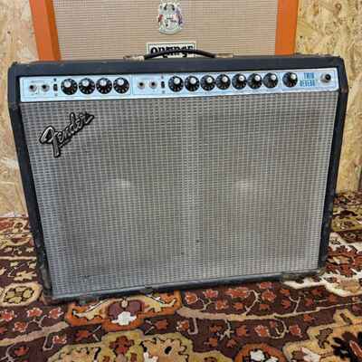 Vintage 1977 Fender Twin Reverb USA Silverface Valve Amplifier 2x12 Combo *K120*