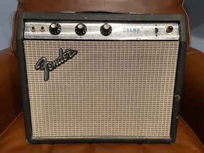 Fender Champ Amp Silverface 1977 - Non Vibro Version, Vintage Guitar Amplifier