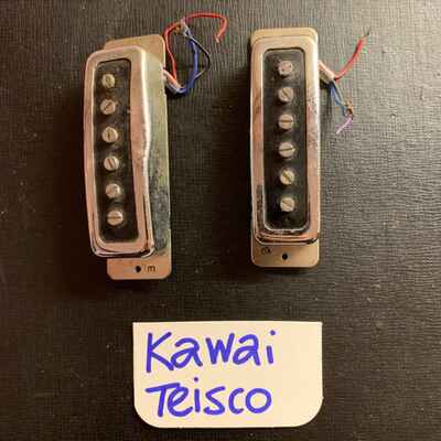 Kawai  /  Tiesco Japan Guitar Pickups Pair - Working - 60s? Vintage