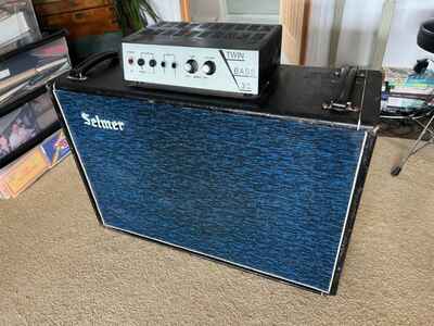 Selmer Twin Bass 30 vintage valve guitar amp combo. Highly original & working