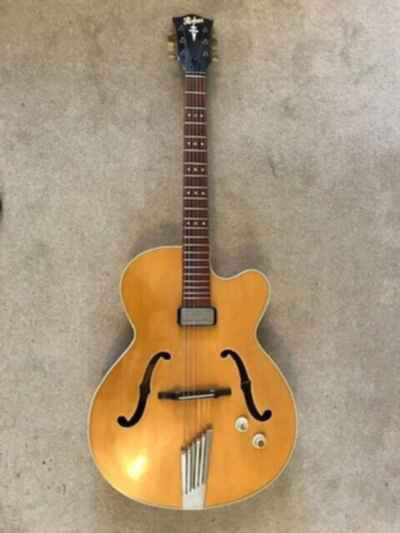 Hofner Guitar:Senator:Cutaway:Vintage 1966:Archtop:Electro-Acoustic:Excellent