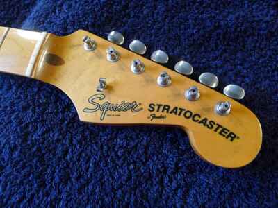 Stratocaster neck 1984 Squier JV Series and Neckplate