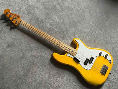 1981 Fender International Series USA Precision bass Monaco Yellow RARE