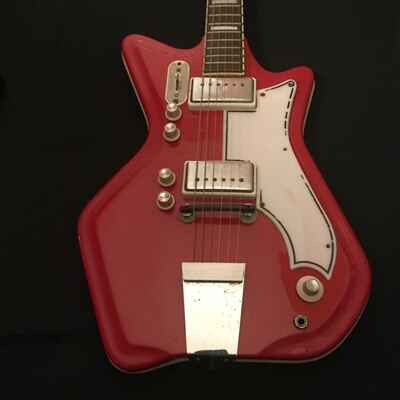 Airline Electric Guitar - Res-O-Glas - J B. Hutto  /  Jack White - 1960s - Red