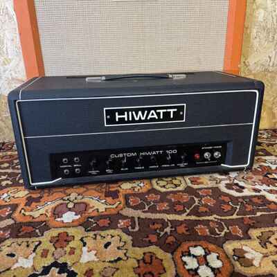 Vintage 1975 Hiwatt Custom 100 100w DR103 Original UK Valve Amplifier Head Cover