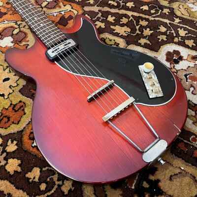 Vintage 1960 Hofner Colorama E1 I Toaster Red Electric Guitar w /  Case 1960s