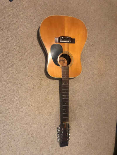 12 string  acoustic guitar vintage selmer saxone dreadnaught size