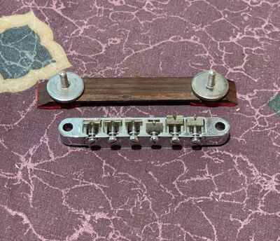 Vintage 1970s Epiphone Japan EA-250 Archtop Bridge