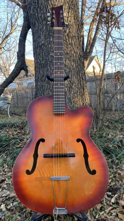 1950s German Archtop Guitar Hoyer