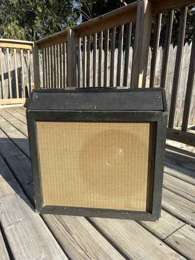 Unknown Amp Cabinet Vintage Cab 12" Speaker Univox Maybe? Extension Speaker