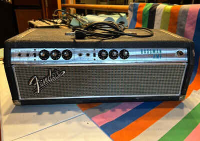 1968 Fender Bassman Amp head silver Face Drip Edge (AB165)