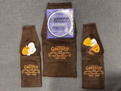 Gretsch 125 Year Anniversary 1883-2008 Guitar Accessory Pouches (3 Total)  Rare!