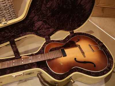 Vintage 1956 Hofner Congress guitar with TKL American Vintage Series tweed case