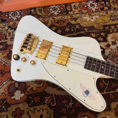 Vintage 1977 Gibson Thunderbird White Bicentennial Bass Guitar *Upgraded* 1970s