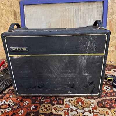 Vintage 1969 1970 Vox AC30 2x12 Combo Sound Amplifier EMPTY Unloaded Box Spares