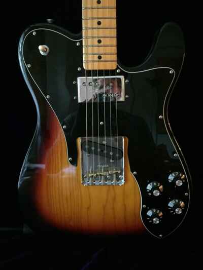Fender 1972 Custom American Vintage Telecaster Sunburst w Case & Brass Saddles