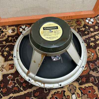 Vintage 1960s Celestion G18C T1200 60w 16ohm 18" Greenback Speaker Pre Rola RARE