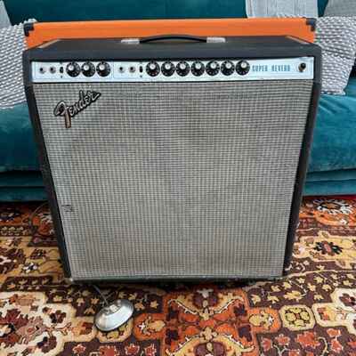 Vintage 1974 Fender Super Reverb Silverface USA 4x10 Valve Combo Amplifier 1970s