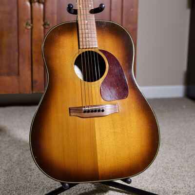 1983 Gibson J-25 Acoustic Guitar RARE Ovation Style Back