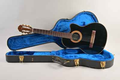 Collectors Grade 1986 Vintage Gibson Chet Atkins CE Ebony +OHSC 1980s USA