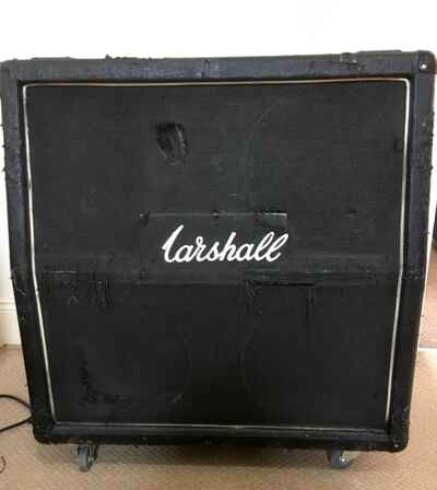 Vintage Marshall 4x12 Speaker Cabinet 1981 w. 65 WATT Celetions /  MOD TO STEREO