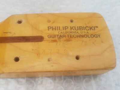 1979 PHIL KUBICKI KILLER CUSTOM PJ BASS NECK - made in USA