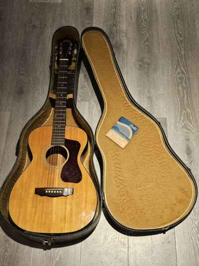 1980 Guild F-20 NT May 16 1980 Acoustic Beautiful Guitar W /  Case Original Manual