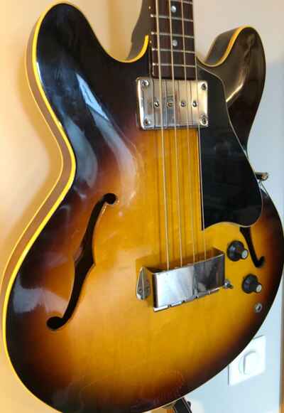 Rare Basse électrique Gibson EB-2 1969 Sunburst Très bon état