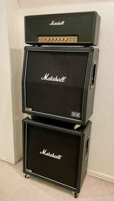 2002 Marshall MK II Plexi 1959SLP 100 Watt Two Channel Tube Amp Full Stack